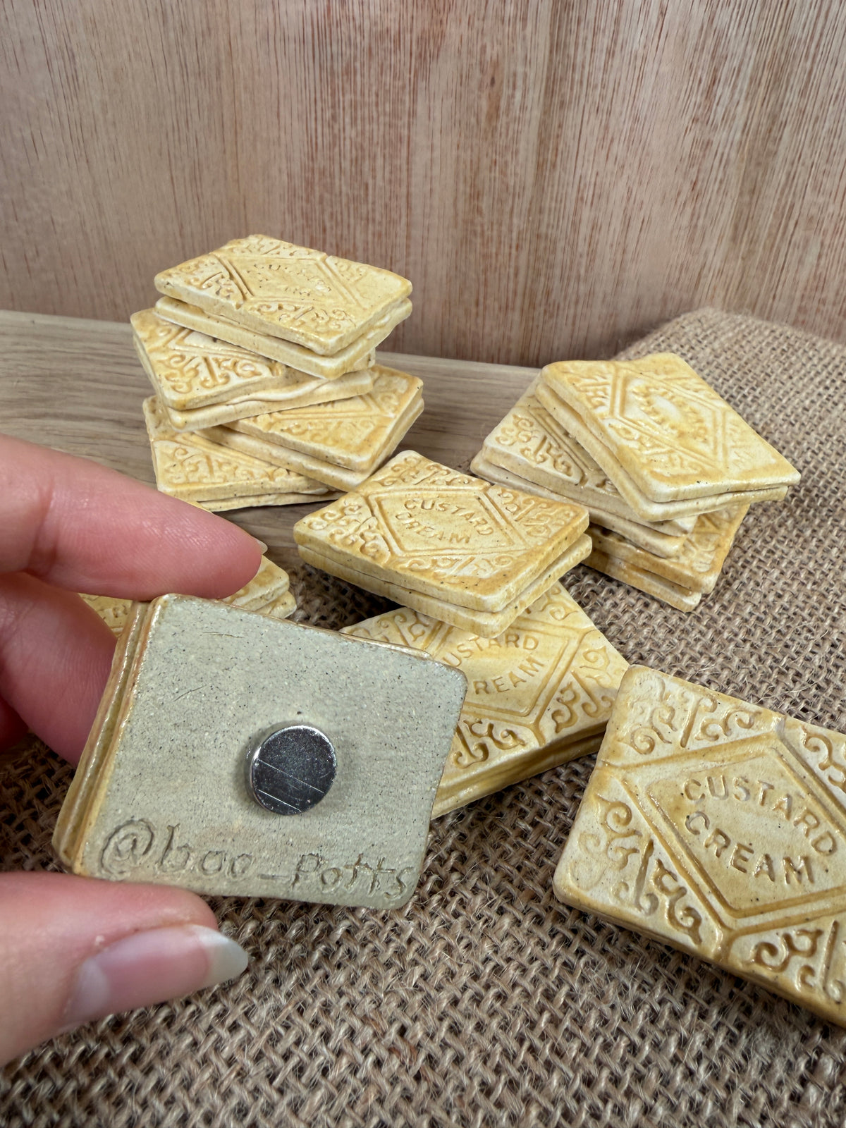 Fridge Magnet - Custard Cream