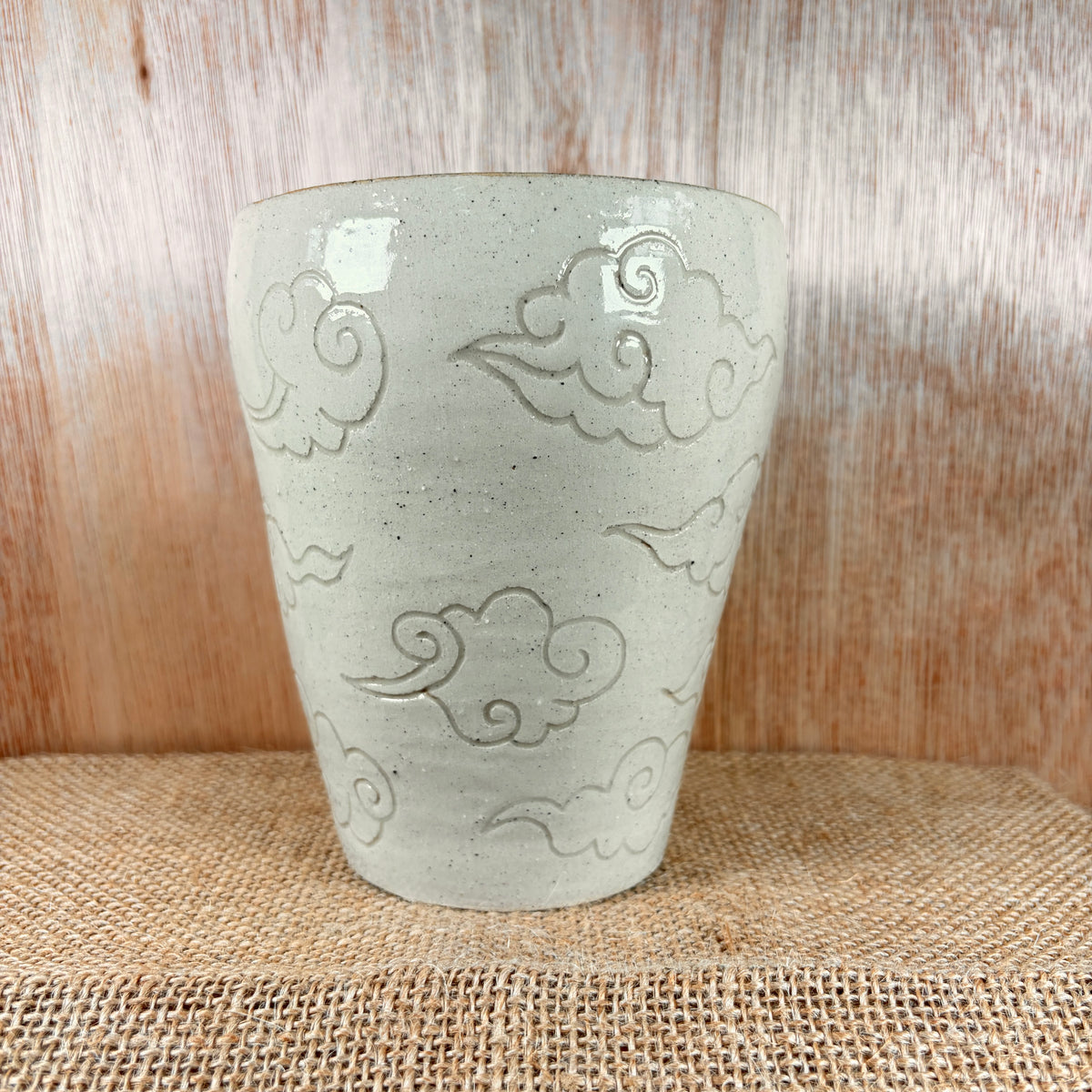 Hand Carved Cloud Vase