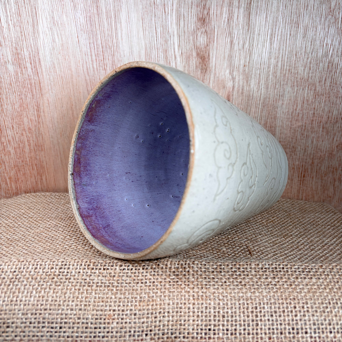 Hand Carved Cloud Vase
