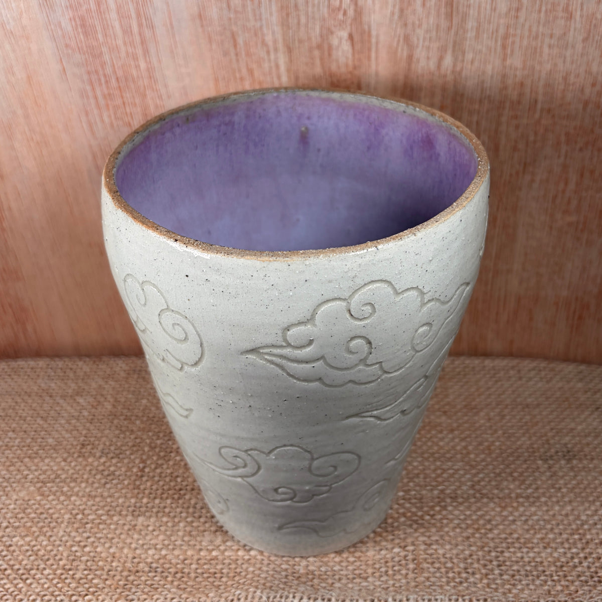 Hand Carved Cloud Vase